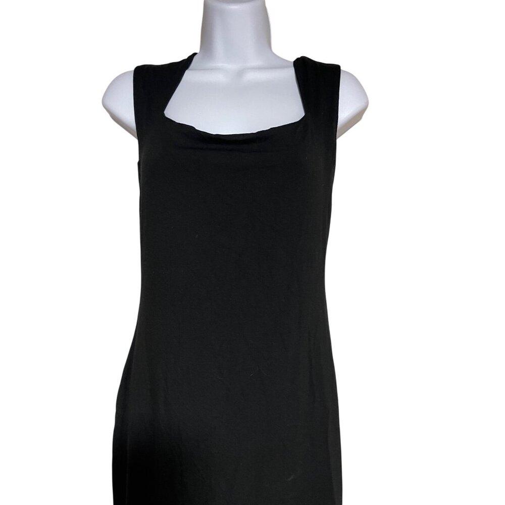 Black Sleeveless Midi Dress By See You Monday Womens Size Large Bodycon - Picture 2 of 7